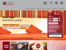 Tablet Screenshot of hotelalbellus.cz